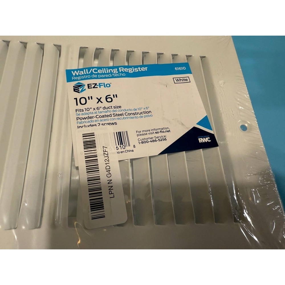 Wall/Ceiling Register 10" x 6"  2 pcs-NEW A9 - Picture 2 of 4